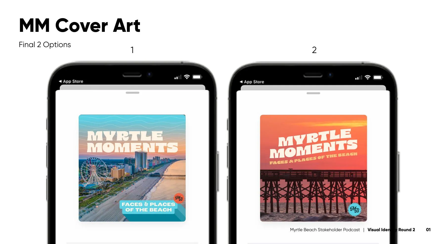 Myrtle Moments — podcast cover art options
